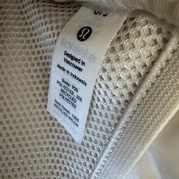 lululemon White Sherpa Fleece Belt Bag Crossbody Cream Gold Hardware - Picture 6 of 13